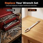 Universal Double-Headed Self-Tightening Wrench