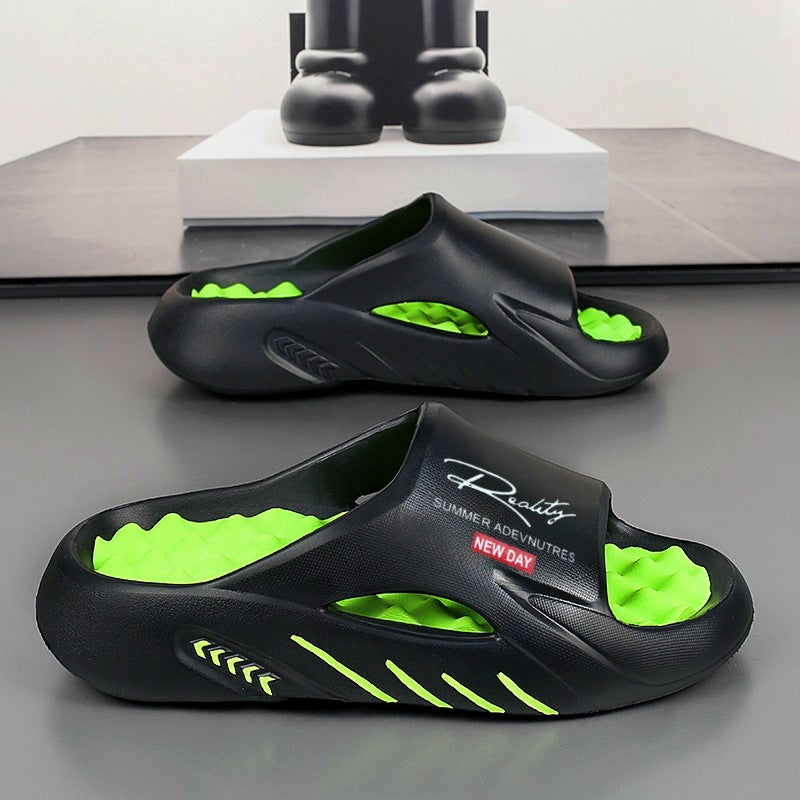 Non-Slip Thick Sole Cloud Slides for Men