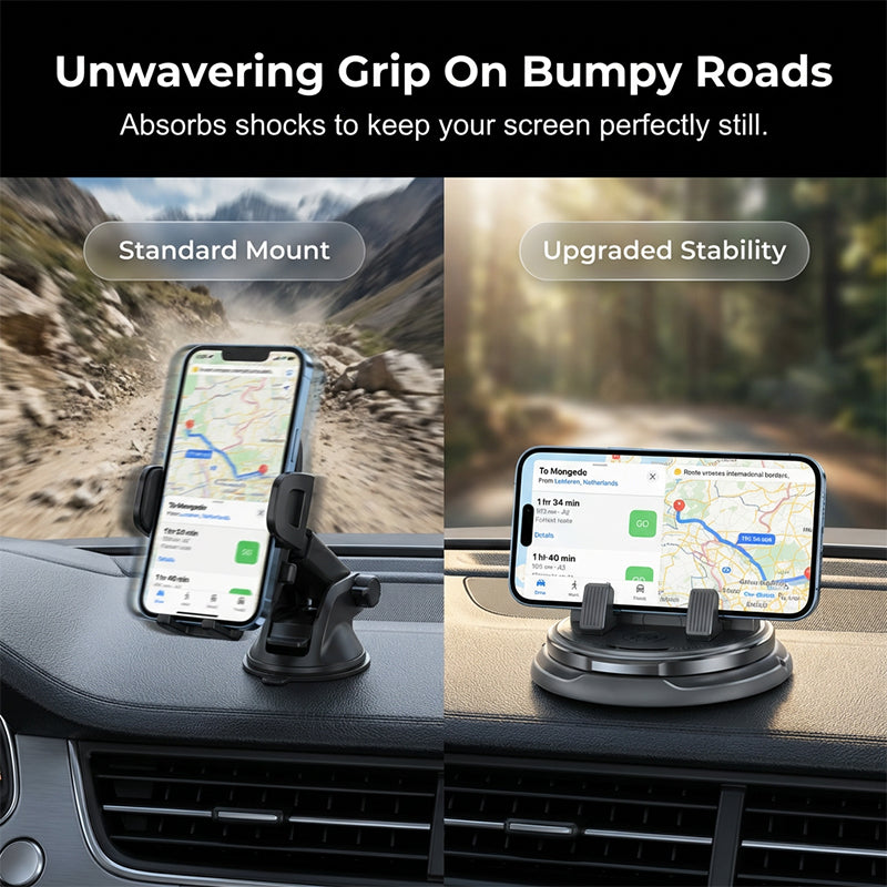 📱2-in-1 Car Phone Holder + Parking Number Plate – 360° rotation, fits heavy-duty cases. 🚗