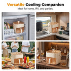 2-in-1 Ice Cube Maker with Storage Bin