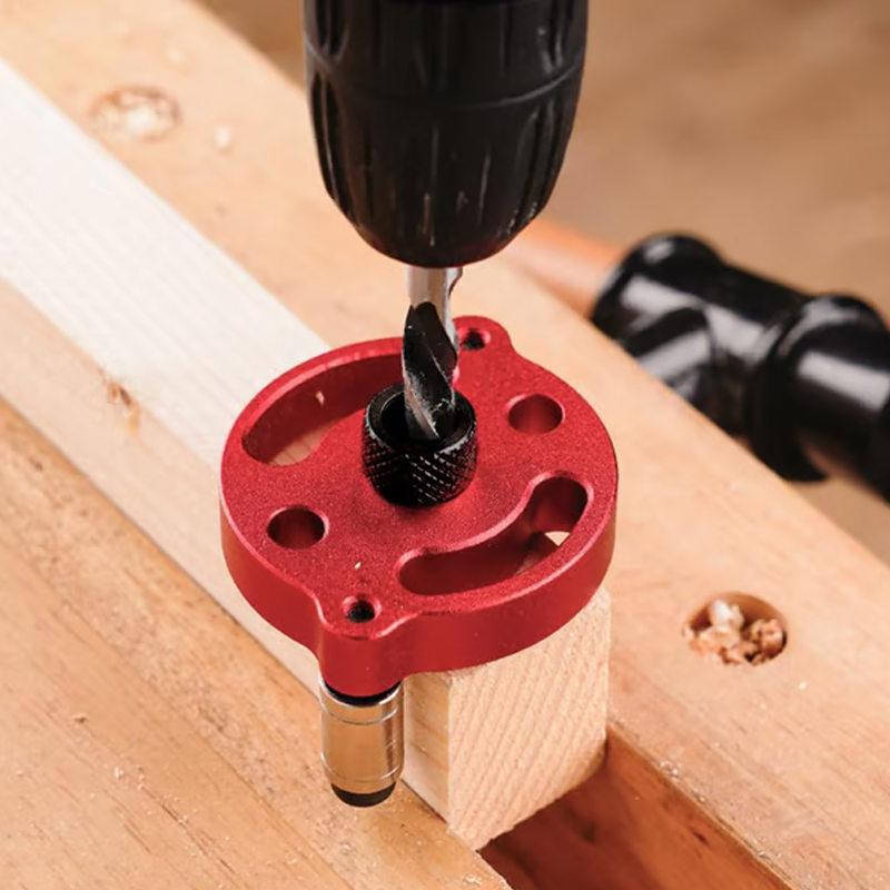 ⚙️ Self-Centering Dowel Jig Kit – Precision Woodworking, Adjustable Bushings & Durable Aluminum 🔨📏✨