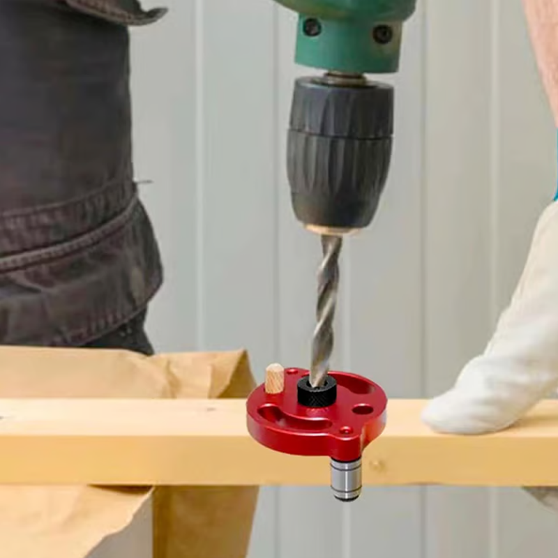 ⚙️ Self-Centering Dowel Jig Kit – Precision Woodworking, Adjustable Bushings & Durable Aluminum 🔨📏✨