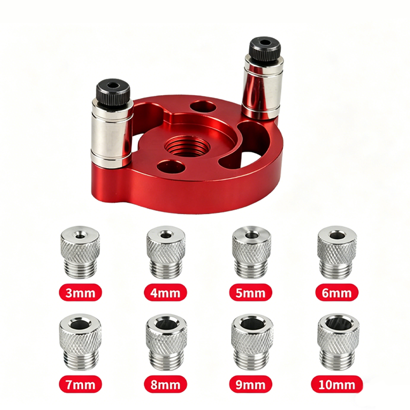 ⚙️ Self-Centering Dowel Jig Kit – Precision Woodworking, Adjustable Bushings & Durable Aluminum 🔨📏✨