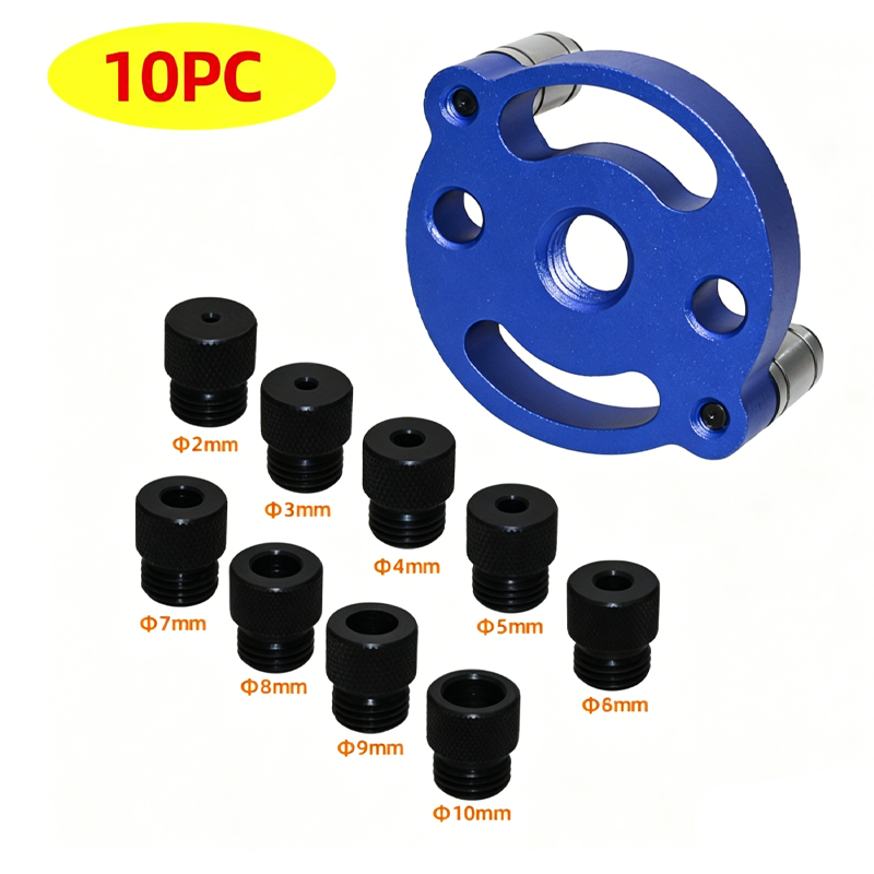 ⚙️ Self-Centering Dowel Jig Kit – Precision Woodworking, Adjustable Bushings & Durable Aluminum 🔨📏✨