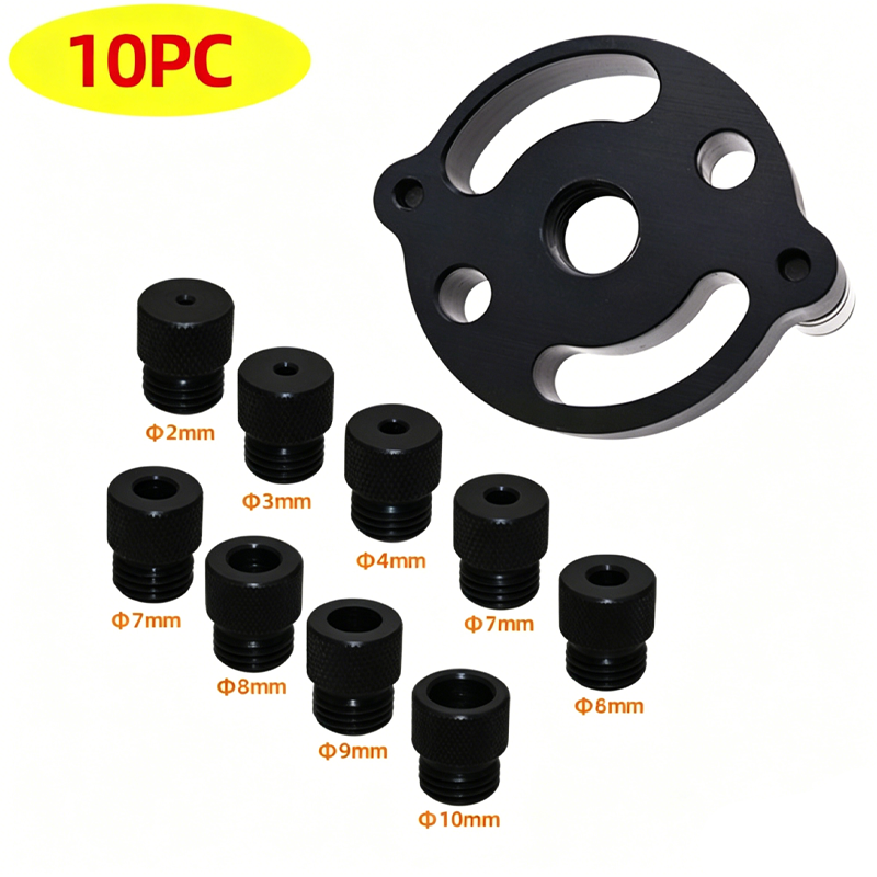 ⚙️ Self-Centering Dowel Jig Kit – Precision Woodworking, Adjustable Bushings & Durable Aluminum 🔨📏✨