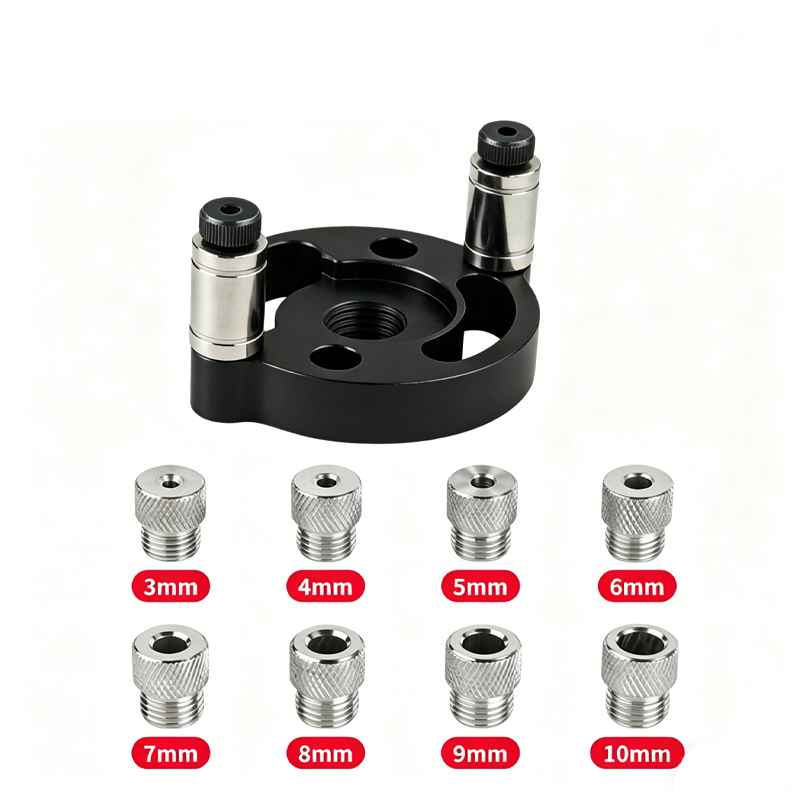 ⚙️ Self-Centering Dowel Jig Kit – Precision Woodworking, Adjustable Bushings & Durable Aluminum 🔨📏✨