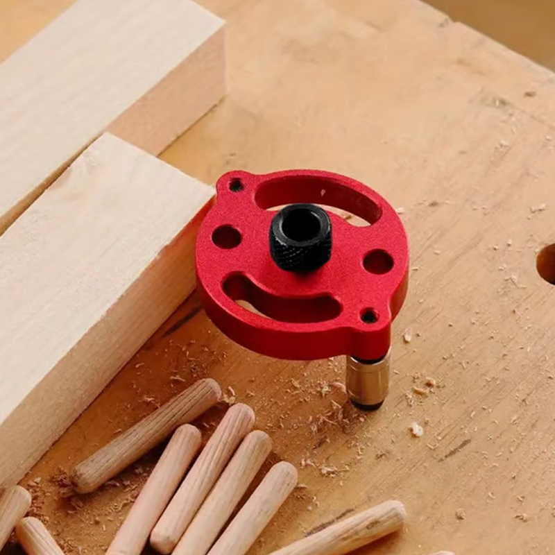 ⚙️ Self-Centering Dowel Jig Kit – Precision Woodworking, Adjustable Bushings & Durable Aluminum 🔨📏✨