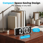 Minimalist Digital Alarm Clock for Bedroom & Office
