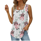 🔥Women's Square Neck Sleeveless Vest T-Shirt