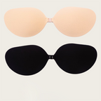 💎 Front Clasp Sticky Push-Up Bra | Deep Plunge Reusable Adhesive Bra Cups