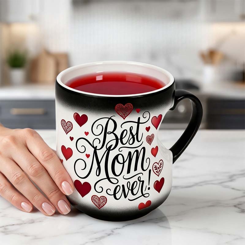 ☕️ Heat-Activated "Best Mom Ever" Color-Changing Mug 💖 Magic Mug Mother's Day Gift