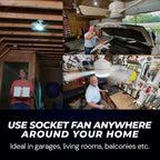 🔥SmartBreez 40W LED Ceiling Fan Light – 20.5 Ultra-Quiet with Remote 🎯 | E27 + FREE B22 Adapter 🔌