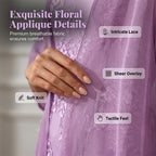 Women's Knee-Length Formal Dress and Cardigan Set