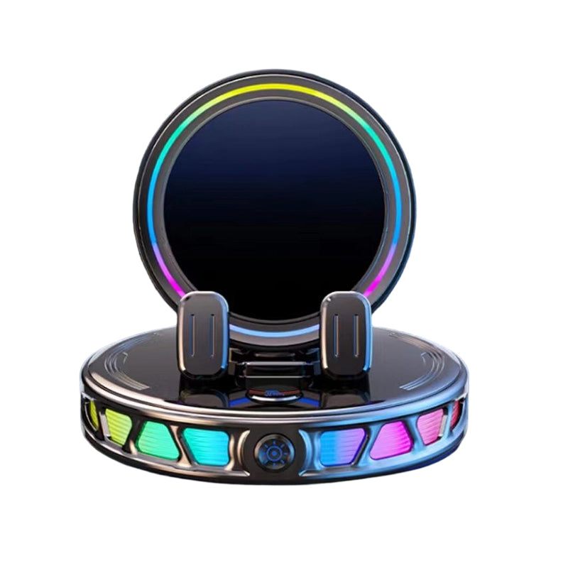 📱 RGB Car Phone Mount ✅ Auto-Clamping & Wireless Charging | Safe One-Hand Driving 🚗