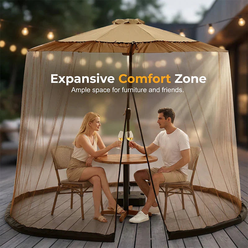 🚩🌞Patio Umbrella Mosquito Netting Screen