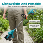 🌿 Cordless Electric Garden Tiller & Cultivator