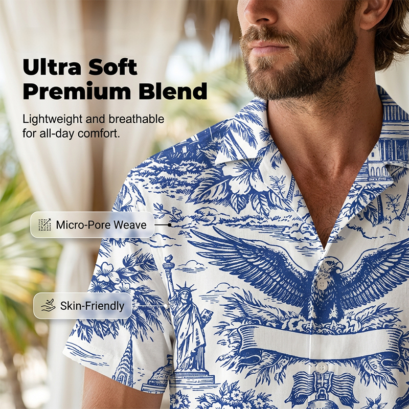 🏖️250th Anniversary Hawaiian Shirt – Patriotic, Soft, Breathable ✨