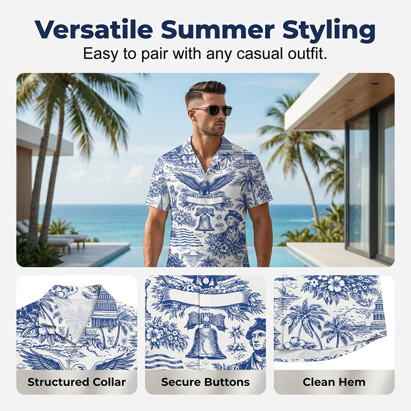 🏖️250th Anniversary Hawaiian Shirt – Patriotic, Soft, Breathable ✨