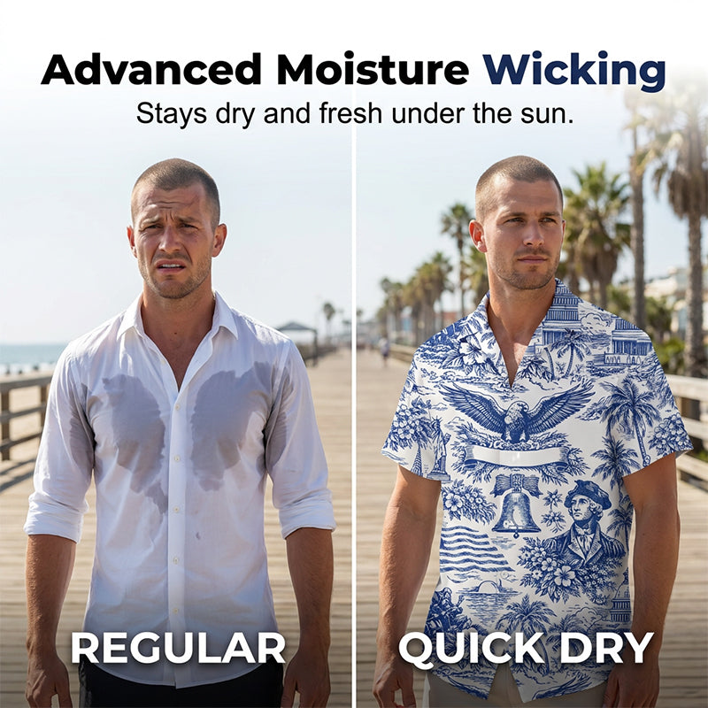🏖️250th Anniversary Hawaiian Shirt – Patriotic, Soft, Breathable ✨