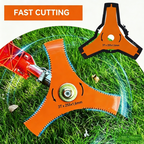 3-Tooth Serrated Brush Cutter Blade