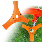3-Tooth Serrated Brush Cutter Blade