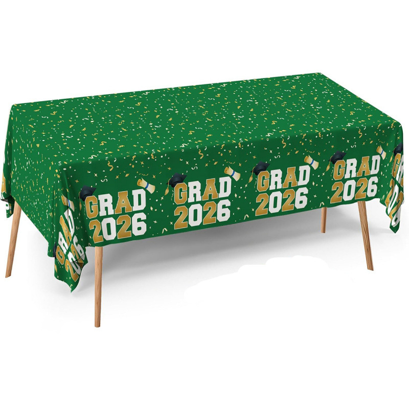 "Grad 2026" Confetti Tablecloth