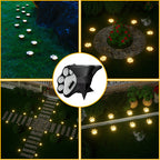 Solar Paw Print Garden Lights