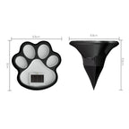 Solar Paw Print Garden Lights