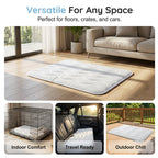 ❄️Breathable Pet Cooling Mat – No Water or Electricity Needed, Machine Washable, Lightweight & Portable, Safe Fabric Cooling for Dogs & Cats in Crate, Car & Home