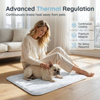 ❄️Breathable Pet Cooling Mat – No Water or Electricity Needed, Machine Washable, Lightweight & Portable, Safe Fabric Cooling for Dogs & Cats in Crate, Car & Home