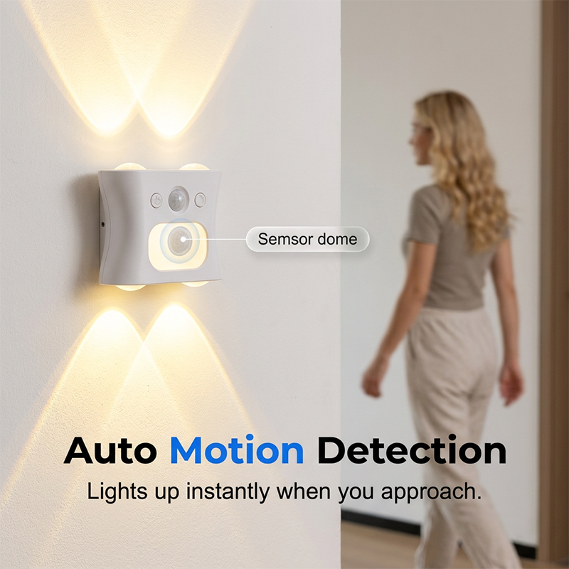 Motion Sensor Wall Light with Remote