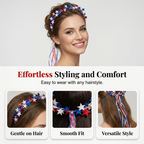 Independence Day Star Headband with Ribbons