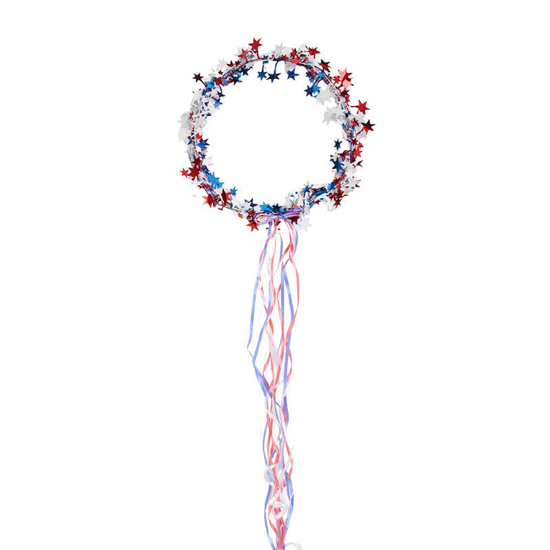 Independence Day Star Headband with Ribbons