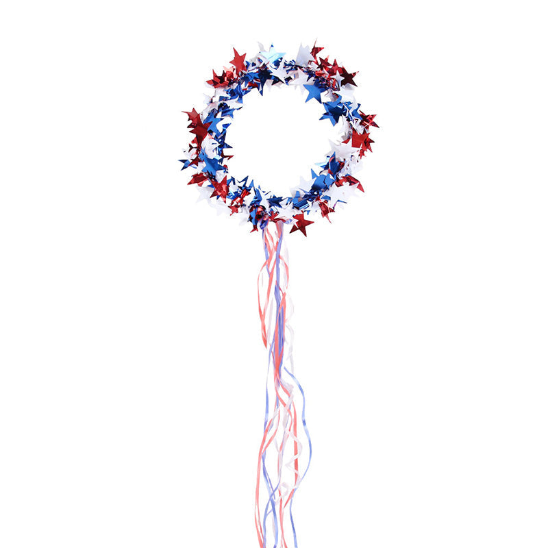Independence Day Star Headband with Ribbons