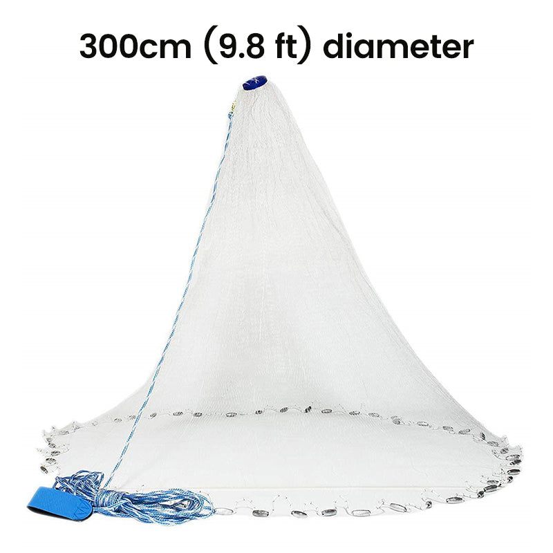 🎣 Easy-Throw Cast Net – Fast-Sinking Weighted Mesh for Freshwater & Saltwater Fishing 🐟
