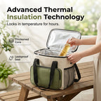 Large Capacity Insulated Cooler Bag for Picnics & Outdoors – Keeps Food & Drinks Cold for Hours 🧺