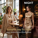 Women's Sleeveless Cowl Neck Midi Dress & Showcasing nobility and luxury