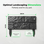 👁️Interlocking Faux Stone Garden Edging