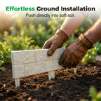 👁️Interlocking Faux Stone Garden Edging