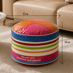 🔥Multifunctional Storage Ottoman Pouf