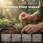 🔥Limited-time offer-Copper Spiral Antenna Plant Stakes