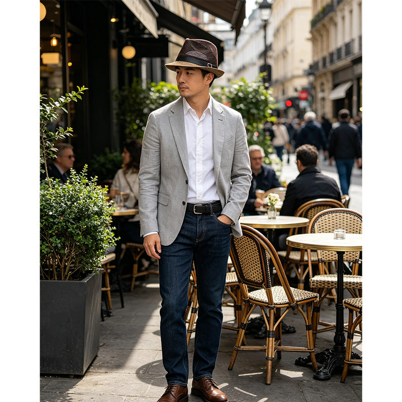 Summer Straw Fedora Sun Hat with Stylish Buckle Band🎩