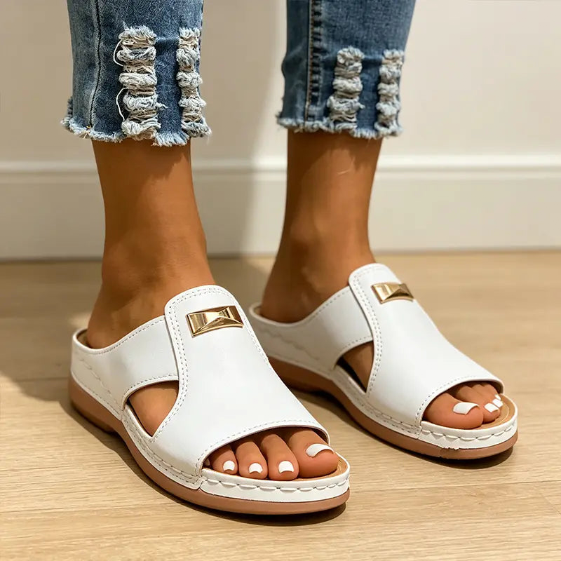 Women's Stylish Peep-Toe Wedge Sandals👡