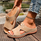 Women's Stylish Peep-Toe Wedge Sandals👡