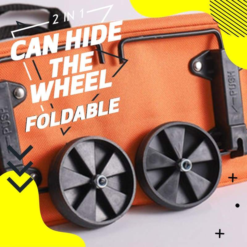🔥2-in-1 Foldable Shopping Cart