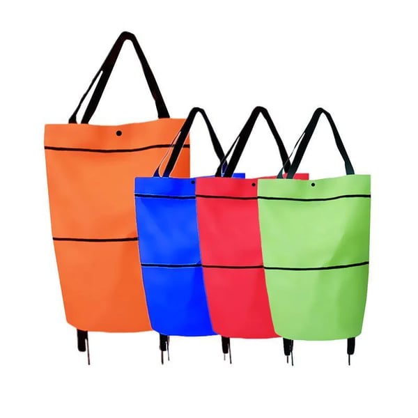 🔥2-in-1 Foldable Shopping Cart