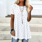 💥✨👚Women’s Casual Polka Dot Tunic Top