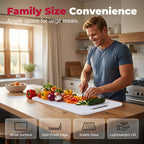 Thickened Plastic Cutting Board with Hanging Handle
