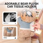 ✨Adorable Bear Plush Car Tissue Holder