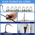 Adjustable Misting Cooling System with Flexible Nozzles